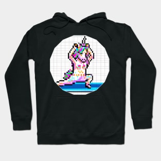 Pixel Unicorn Yoga Hoodie